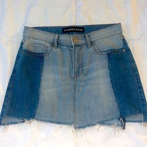 Cute multi denim skirt